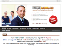 Tablet Screenshot of forexsignal30.com